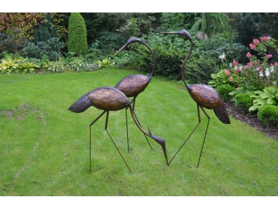 Ptaki metalowe Ozdoba ogrodowa